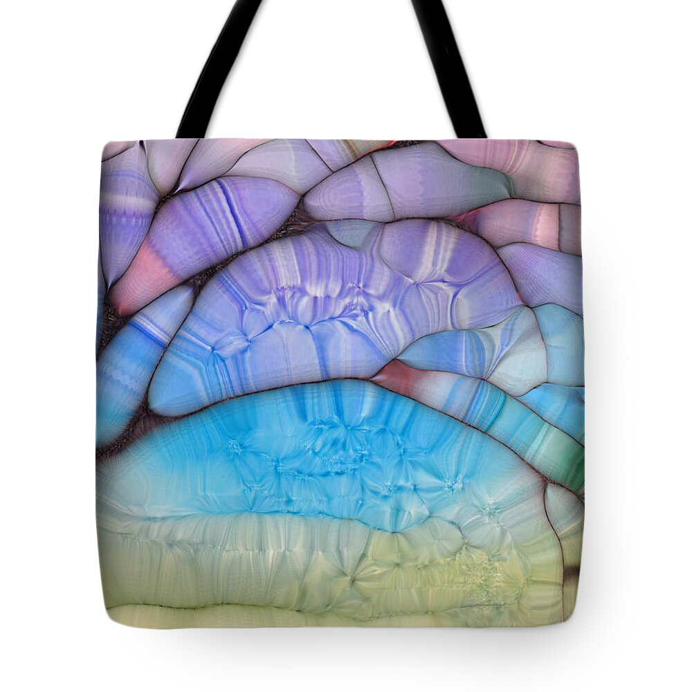 Tree Tote Bag featuring the digital art Willowy by Lynellen Nielsen