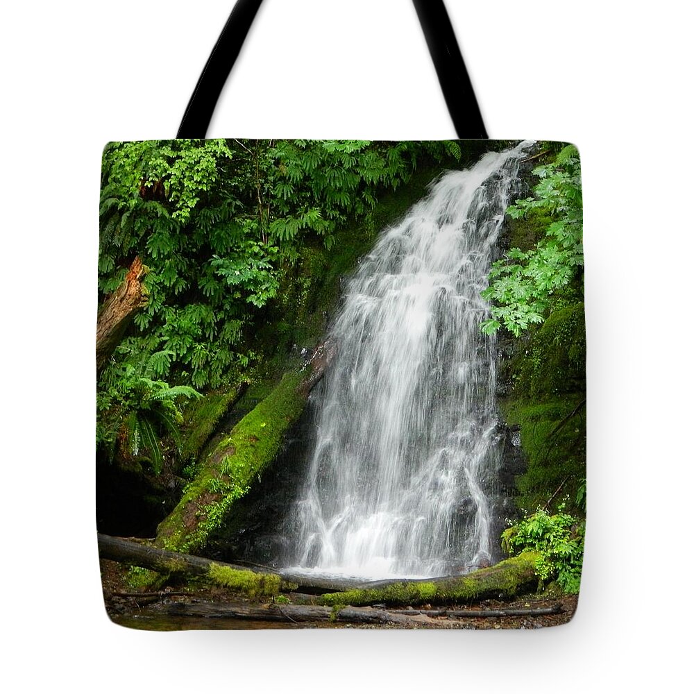 Oregon Tote Bag featuring the photograph Wilson River Hwy Waterfall by Gallery Of Hope 