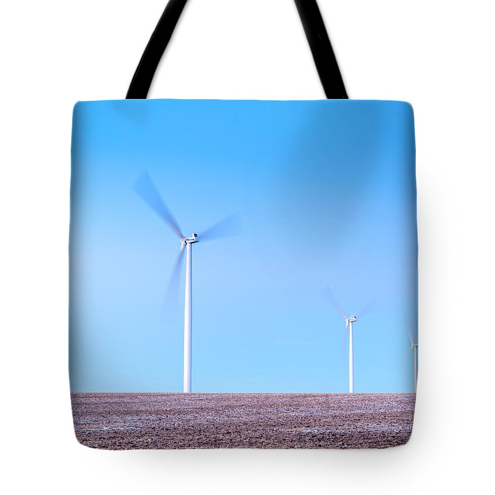 Wind Tote Bag featuring the photograph Wind Turbines by Nebojsa Novakovic