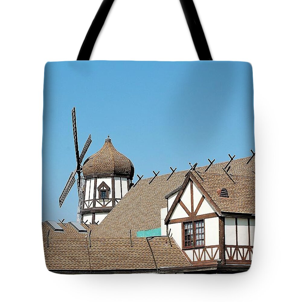 Windmill Tote Bag featuring the photograph Windmill by Maria Aduke Alabi
