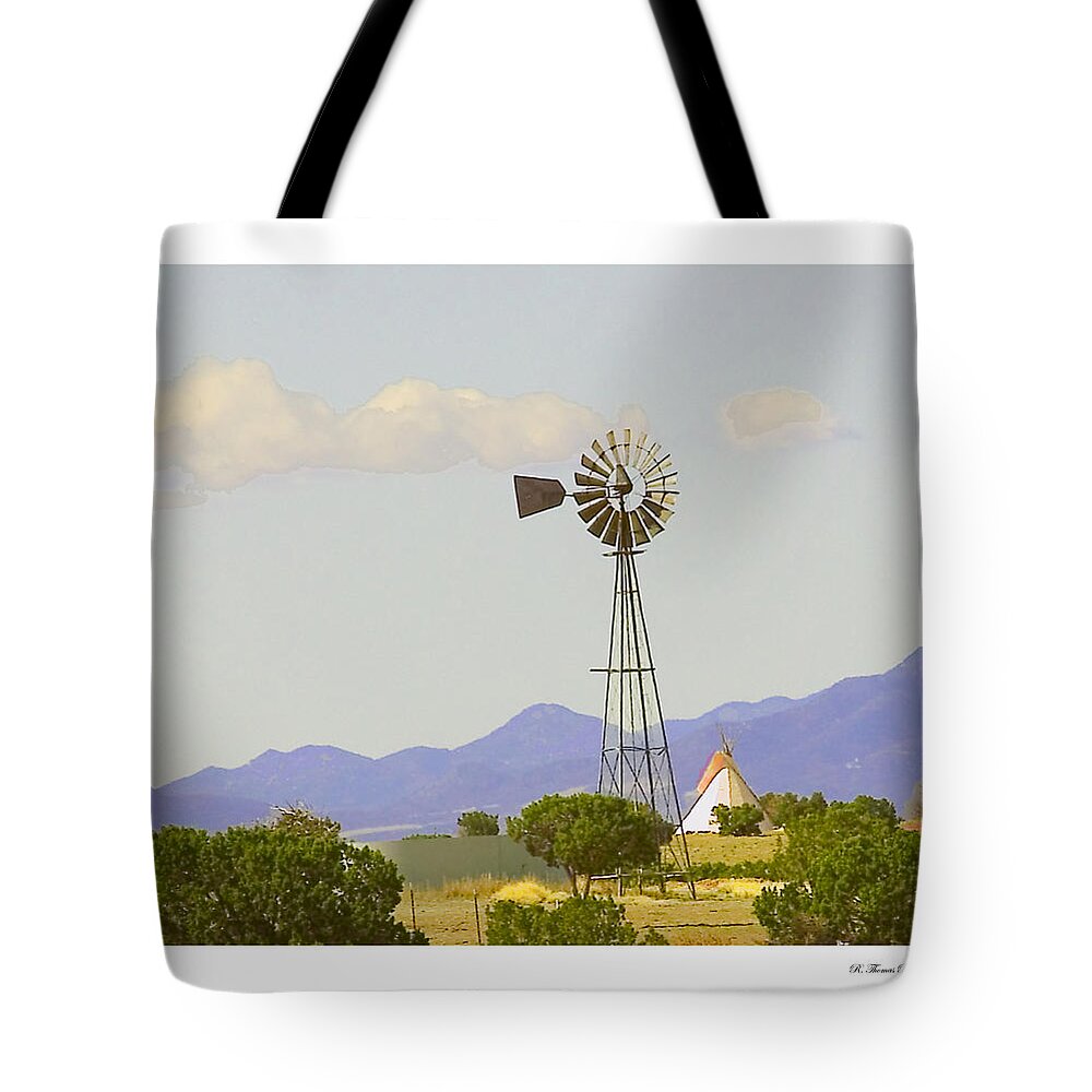  Tote Bag featuring the photograph Windmill by R Thomas Berner