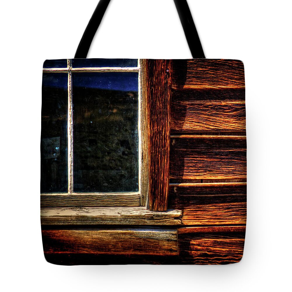 California Tote Bag featuring the photograph Window and Plank Siding Detail by Roger Passman