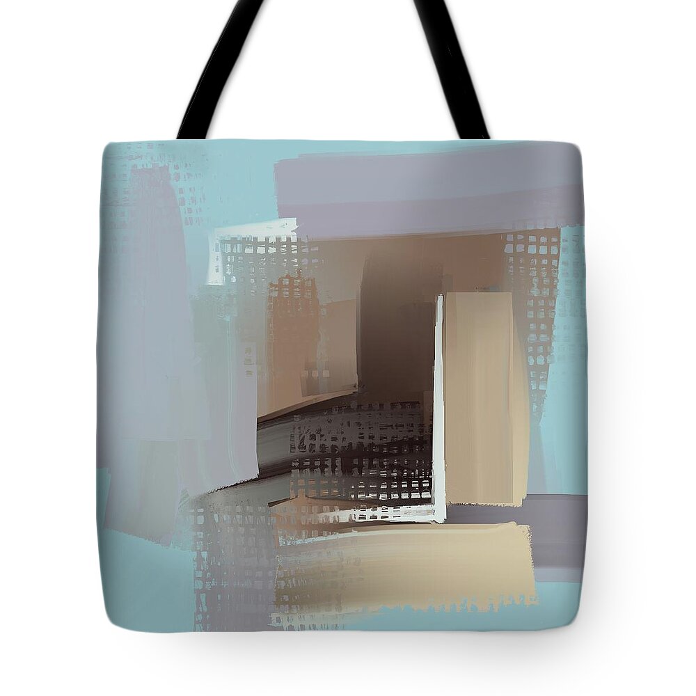 Window Morning View Tote Bag featuring the mixed media Window Morning View by Eduardo Tavares