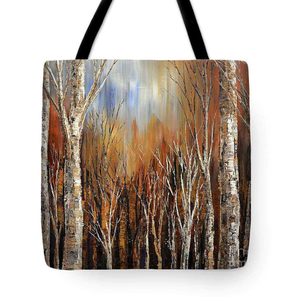 Fall Tote Bag featuring the painting Winds of Autumn by Tatiana Iliina