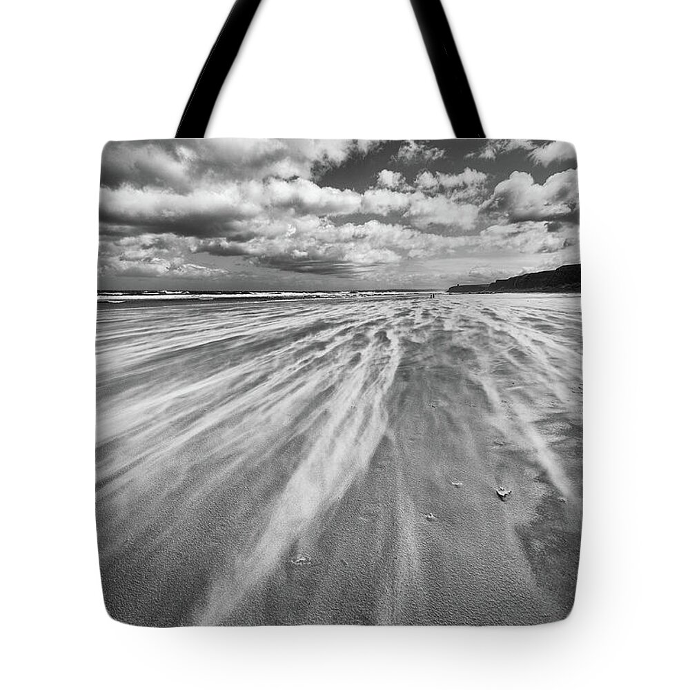 Benone Tote Bag featuring the photograph Windswept Benone by Nigel R Bell