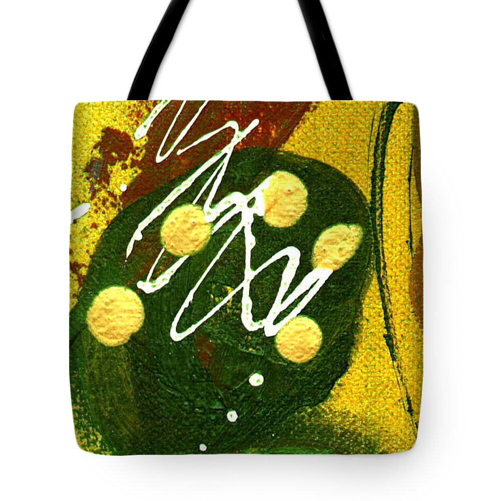 Abstract Tote Bag featuring the painting Windswept I by Angela L Walker