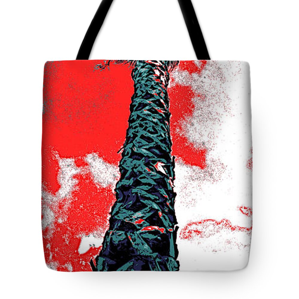 Palm Tree Tote Bag featuring the photograph Windswept by Pat Wagner