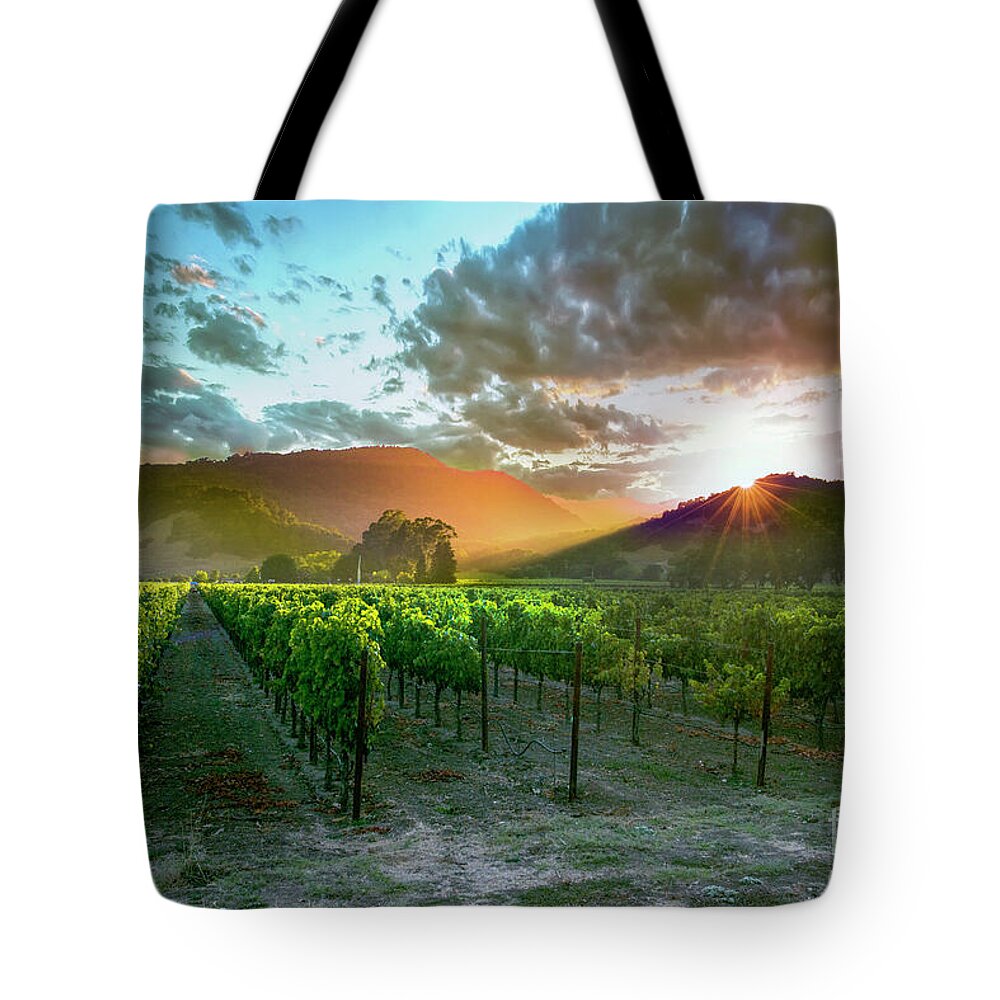 Napa Tote Bag featuring the photograph Wine Country by Jon Neidert