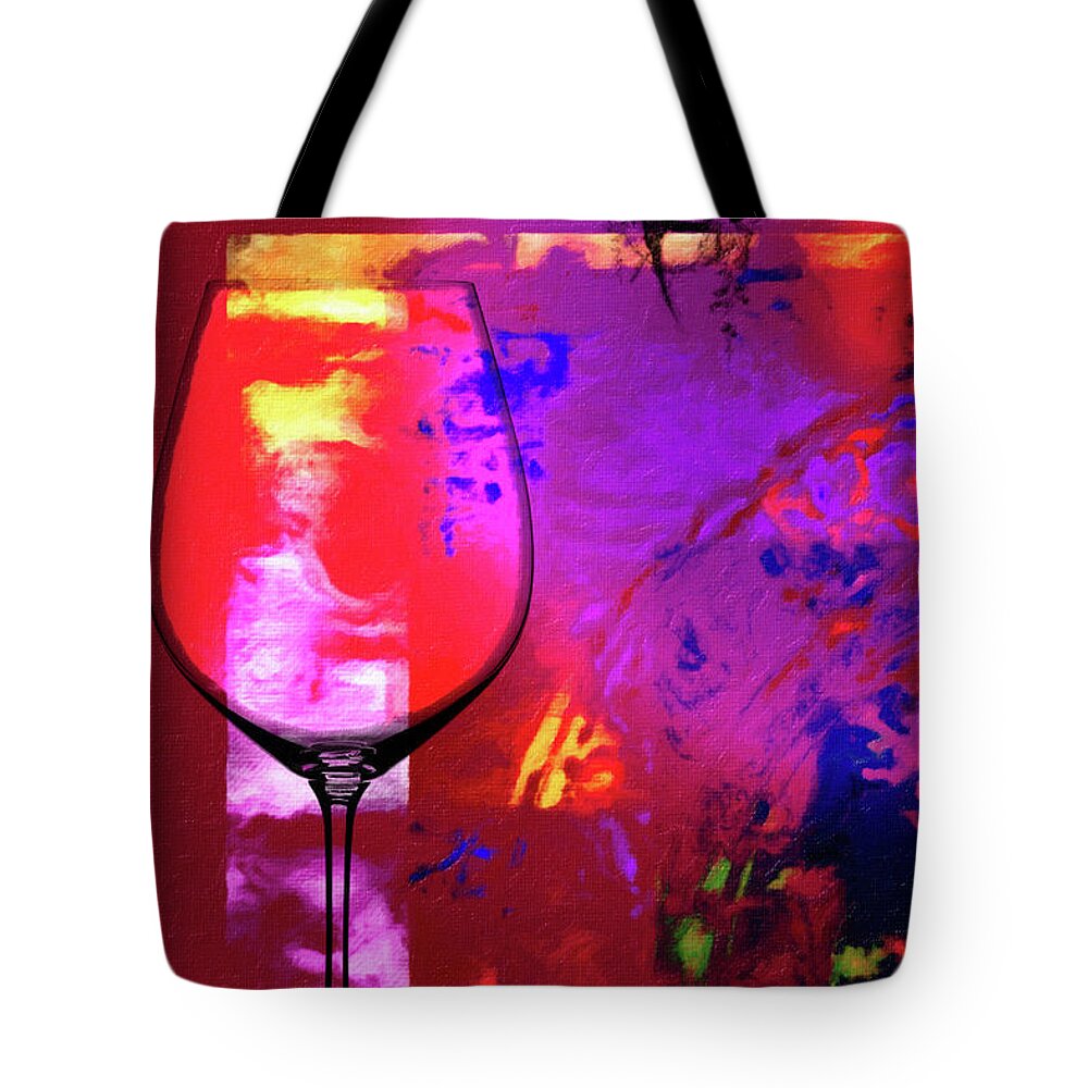 Wine Tote Bag featuring the mixed media Wine Pairings 1 by Priscilla Huber