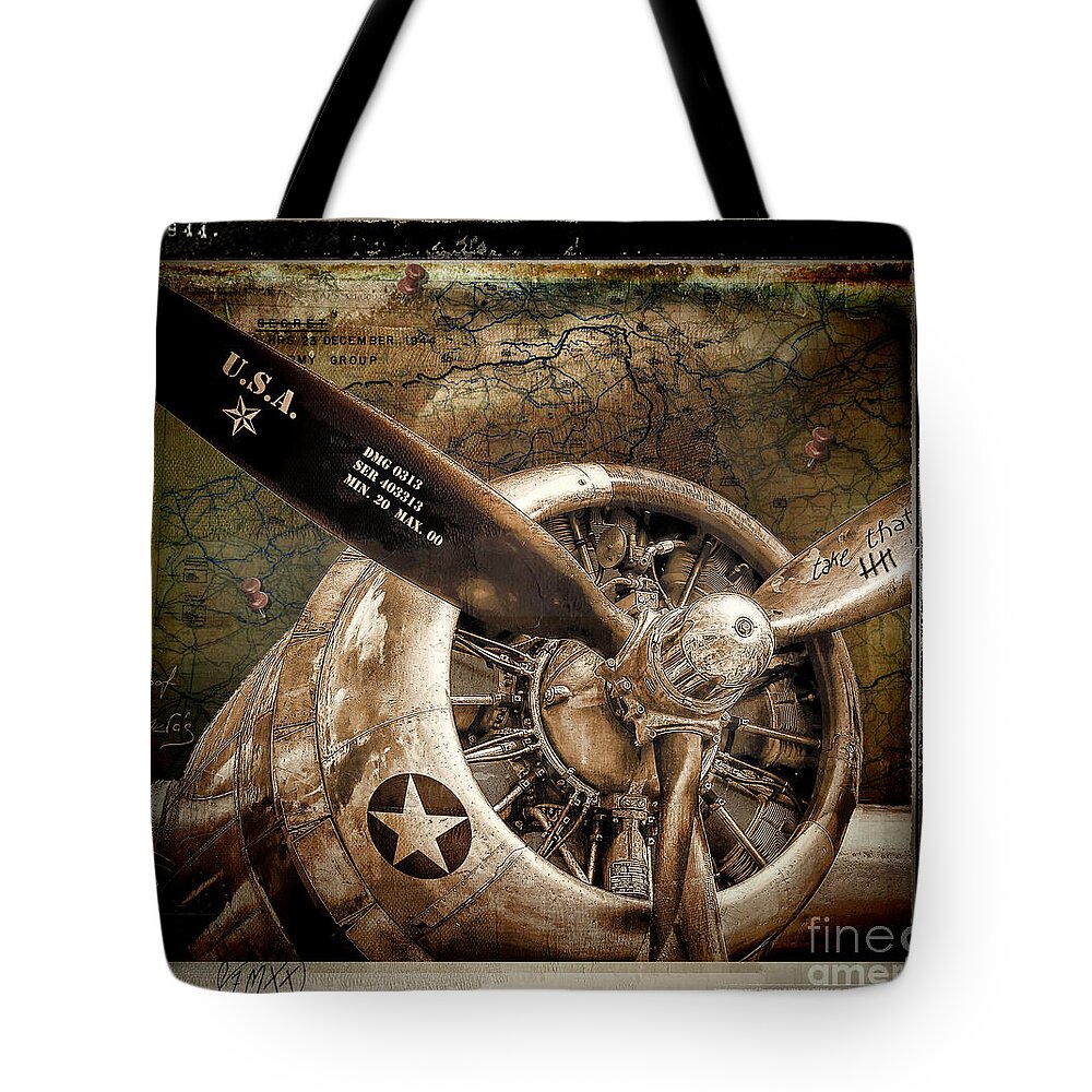 Mancave Tote Bag featuring the painting Wing and a Prayer by Mindy Sommers