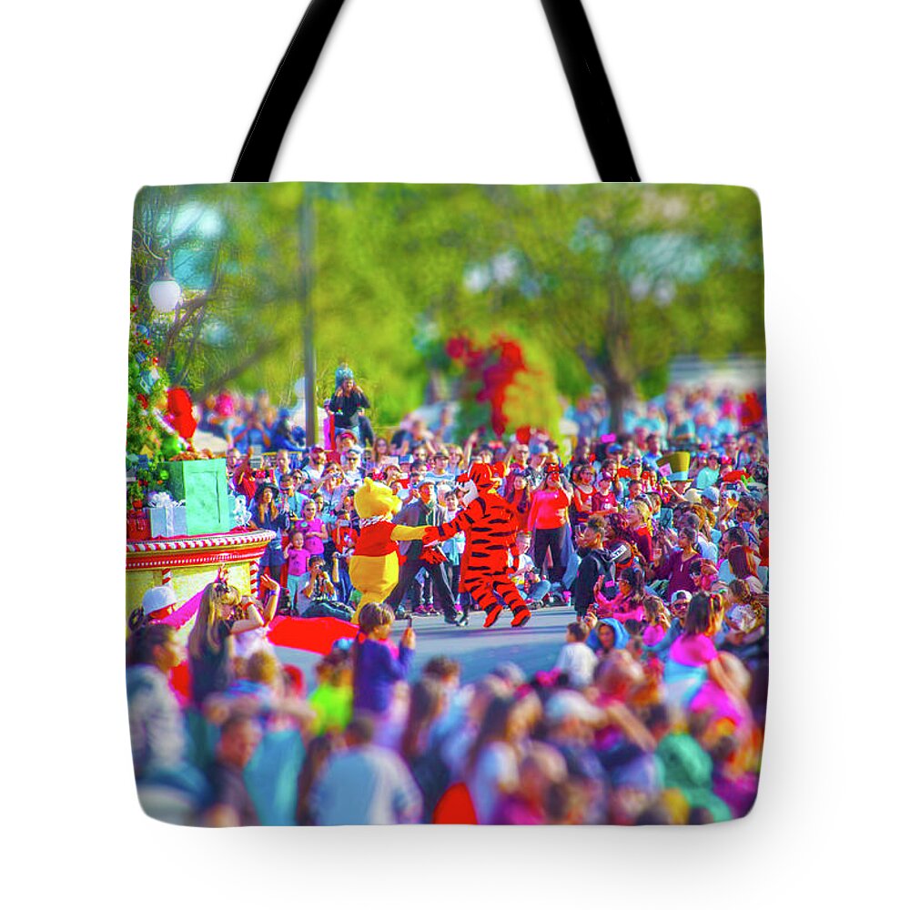 Wdw Tote Bag featuring the photograph Winnie the Pooh and Tigger by Mark Andrew Thomas