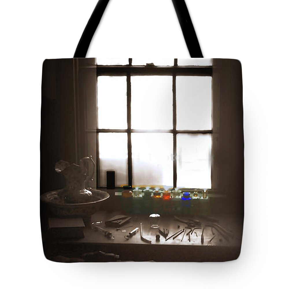 Window Tote Bag featuring the photograph Winow by Raymond Earley