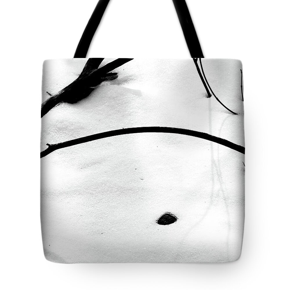 Winter Tote Bag featuring the photograph Winter Abstract 2 by Mary Bedy