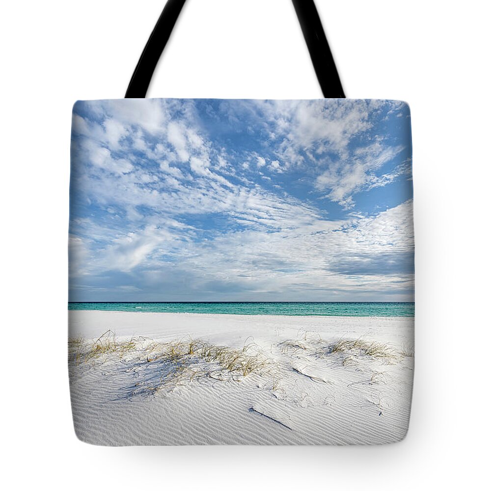 Florida Tote Bag featuring the photograph Winter Beach Day by Bill Chambers