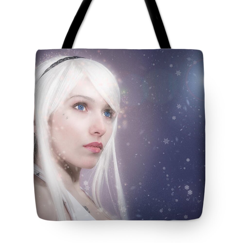 Natural Forms Tote Bag featuring the photograph Winter Fae by Rikk Flohr