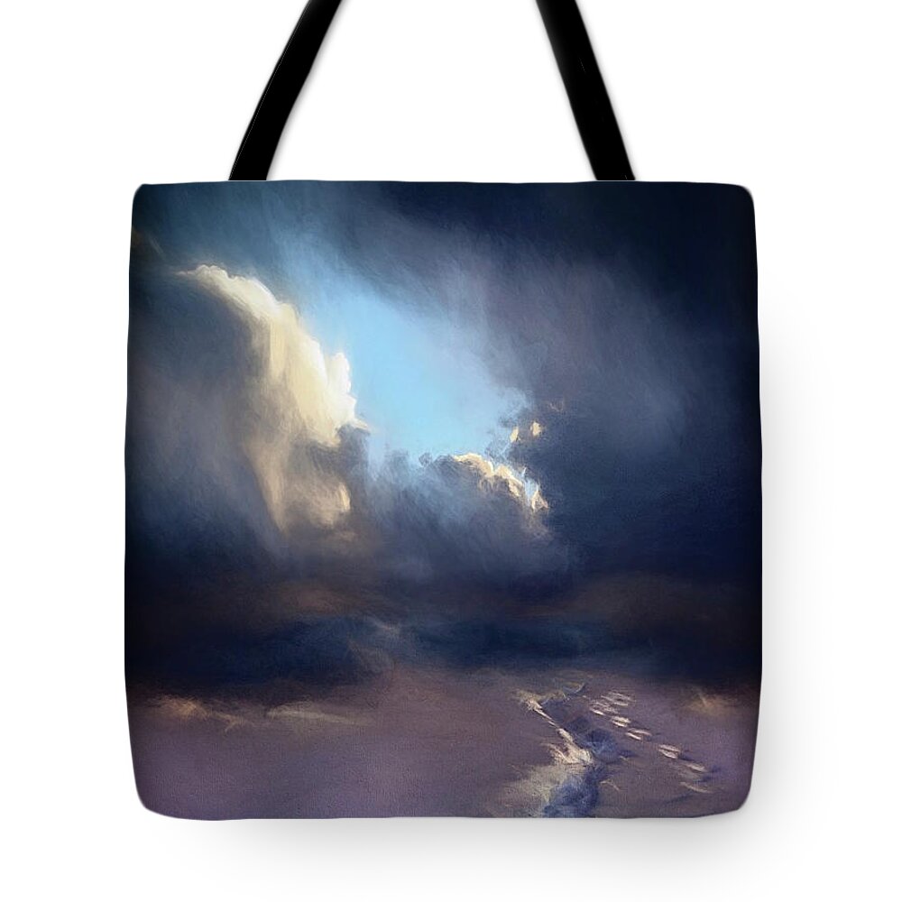 Winter Tote Bag featuring the digital art Winter Heights - Series 5 by Don DePaola