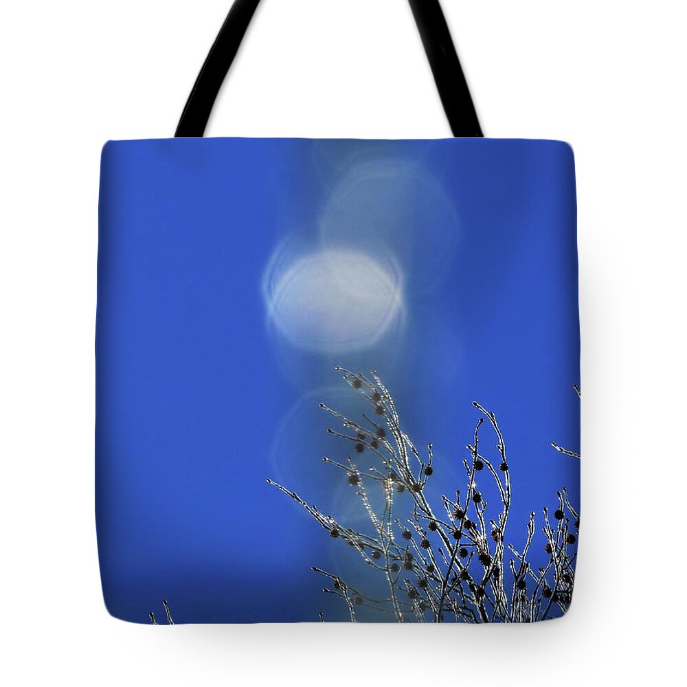 Sky Tote Bag featuring the digital art Winter Joy by Kathleen Illes