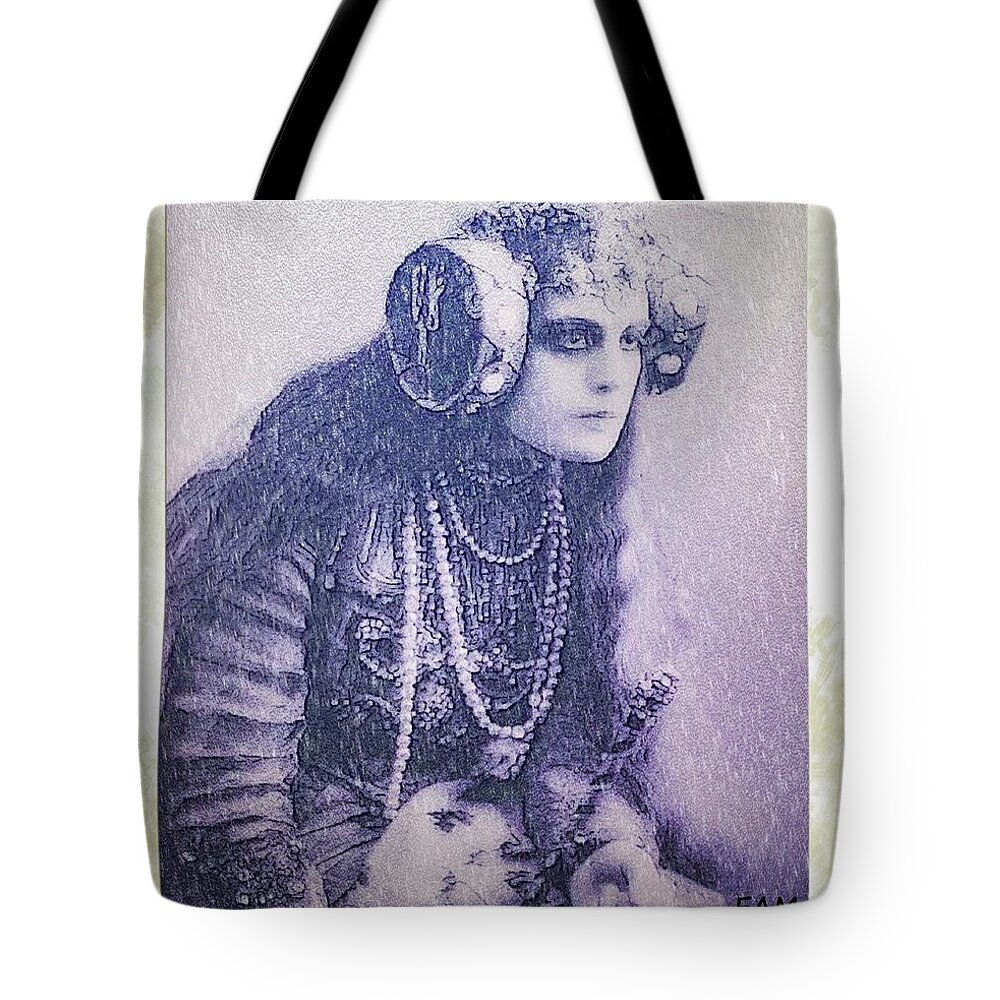 Winter Madness Tote Bag featuring the digital art Winter Madness by Elizabeth McTaggart