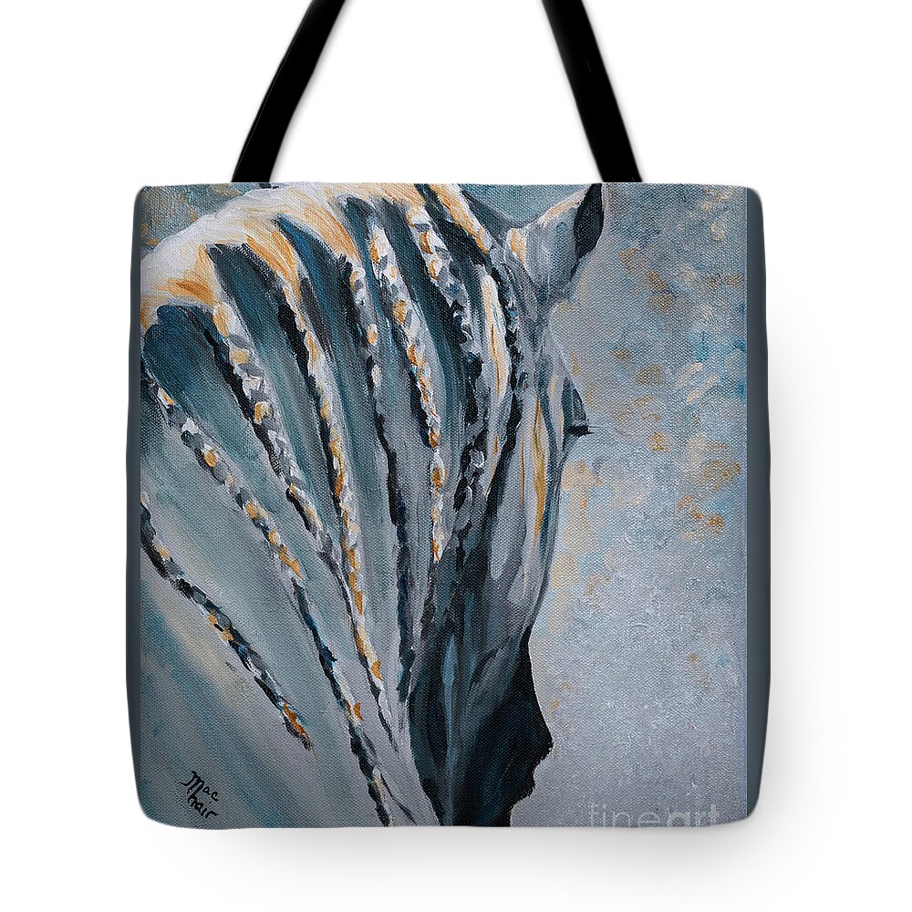 Horse Tote Bag featuring the painting Winter Morning by Jackie MacNair
