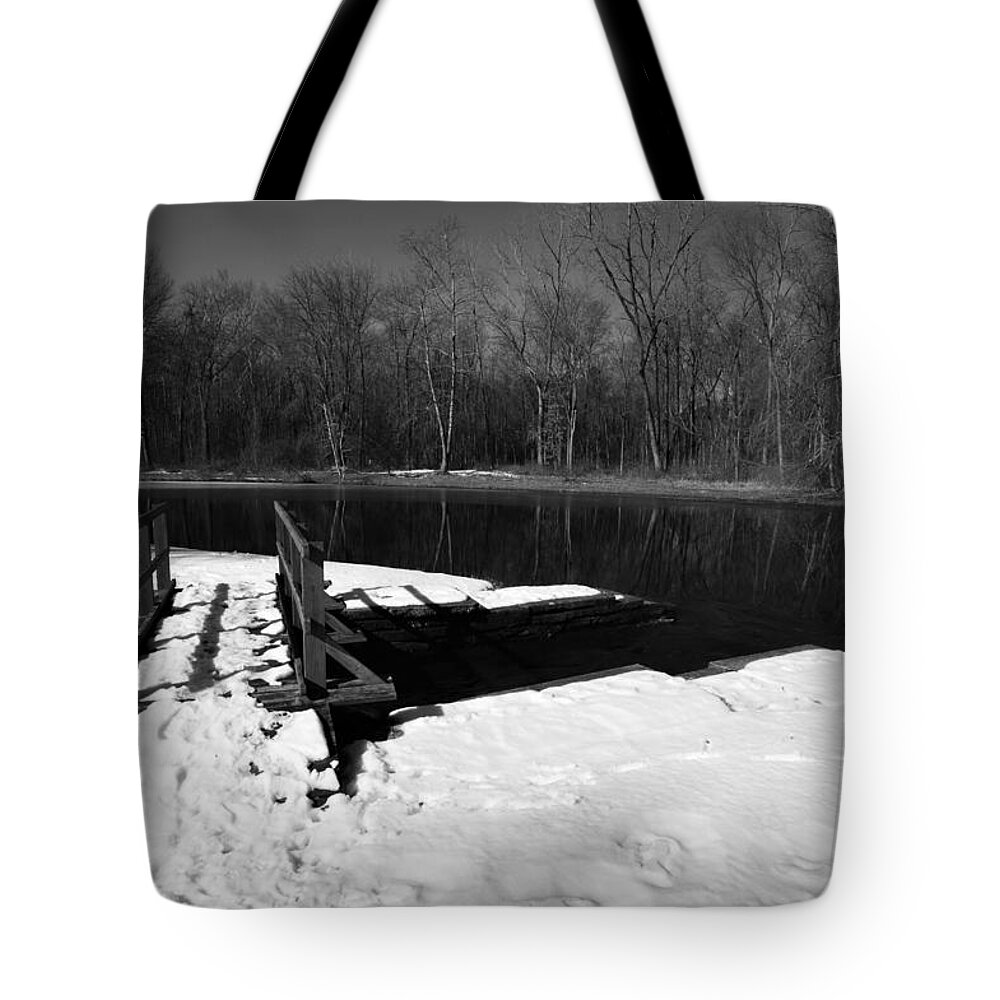 Winter Tote Bag featuring the photograph Winter Park 2 by Charles HALL