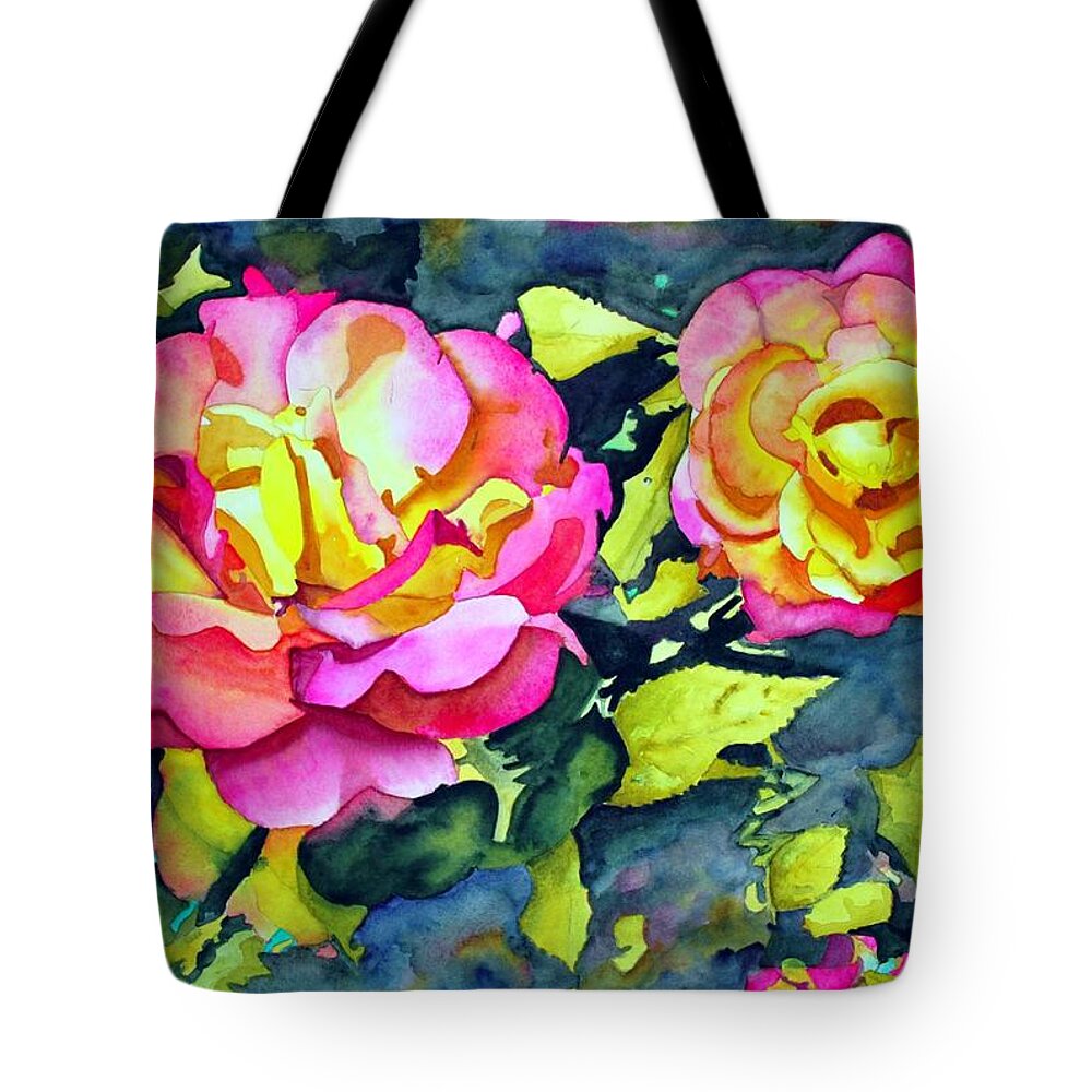 Rose Tote Bag featuring the painting Winter Rose by Gerald Carpenter