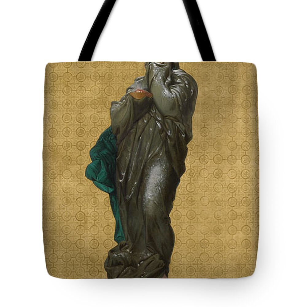 William-adolphe Bouguereau Tote Bag featuring the painting Winter by William-Adolphe Bouguereau