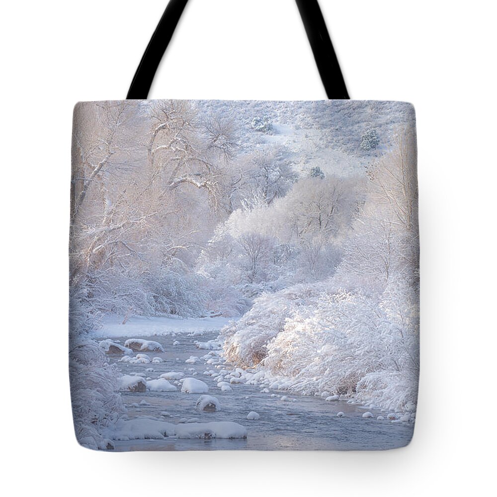 Winter Tote Bag featuring the photograph Winter Wonderland - Colorado by Darren White
