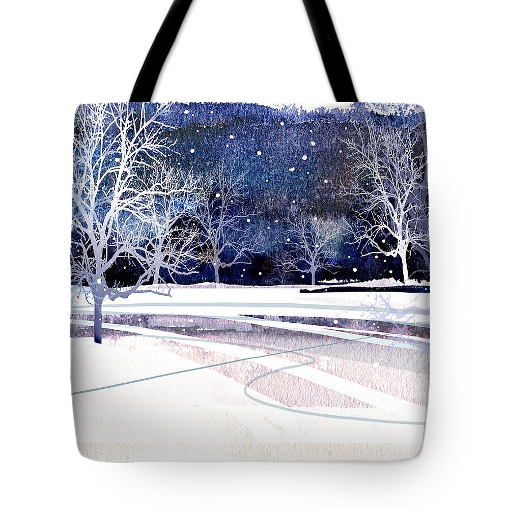 Winter Tote Bag featuring the painting Winter Wonderland by Paul Sachtleben