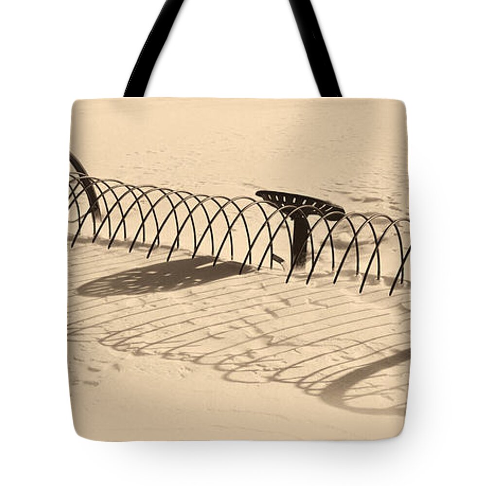 Alaska Tote Bag featuring the photograph Winters Wait by Ed Boudreau