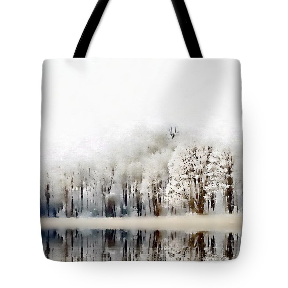 Winter Tote Bag featuring the photograph Winterscape by Andrea Kollo