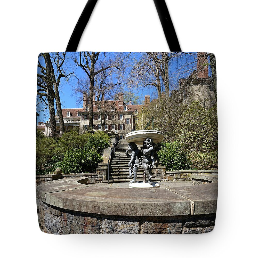Winterthur Tote Bag featuring the photograph Winterthur Gardens #4964 by Raymond Magnani