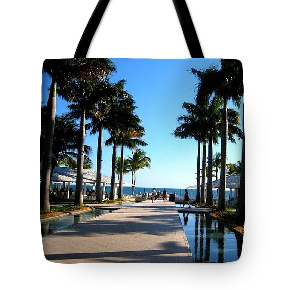 Beautiful Vacation In Key West Tote Bag featuring the photograph Wish We Could Go Back Again by Rachel Hertl