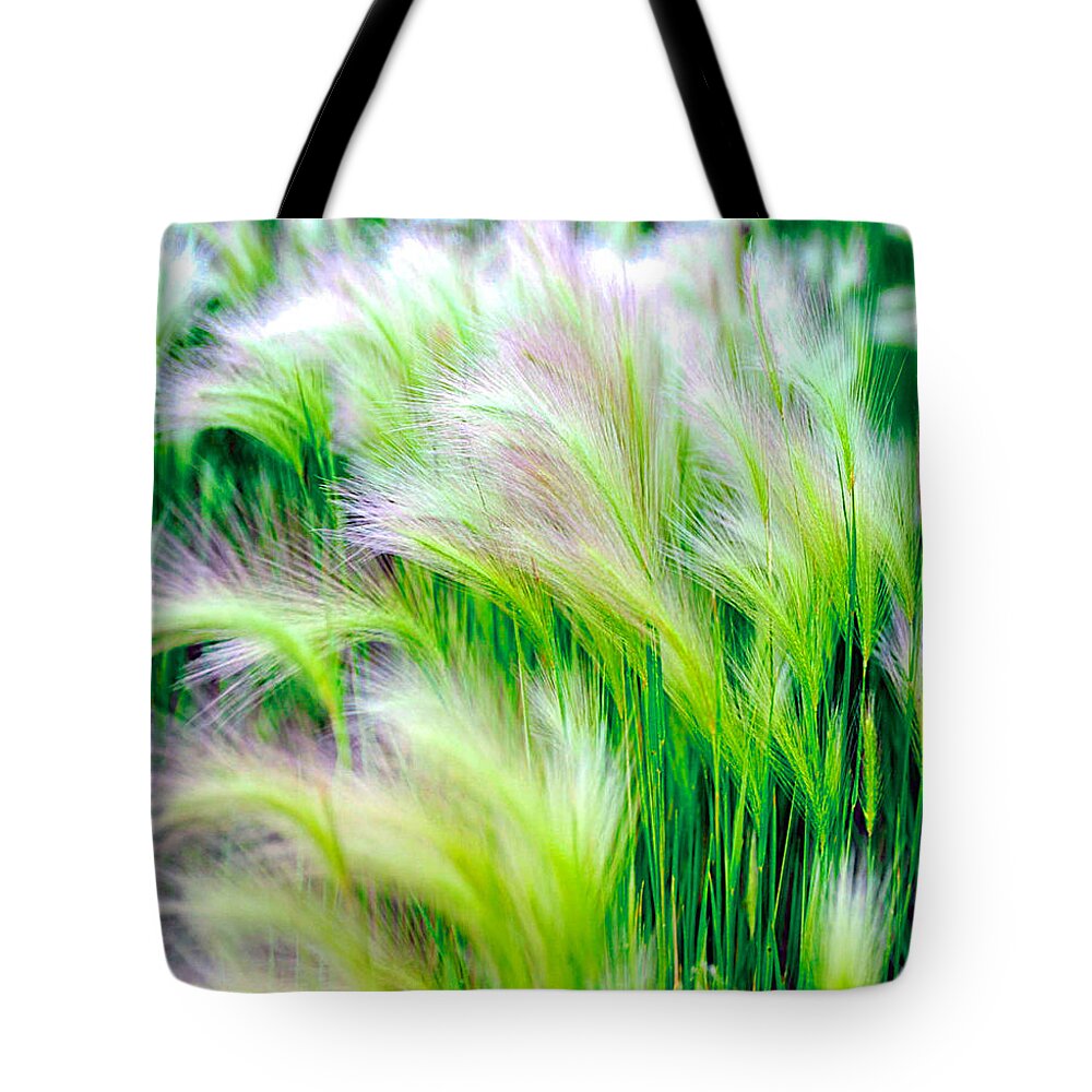 Green Tote Bag featuring the photograph Wispy Green by Richard Gehlbach