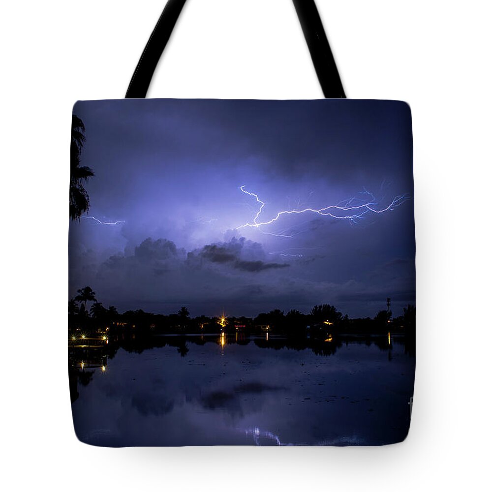 Lightning Tote Bag featuring the photograph Wispy by Quinn Sedam