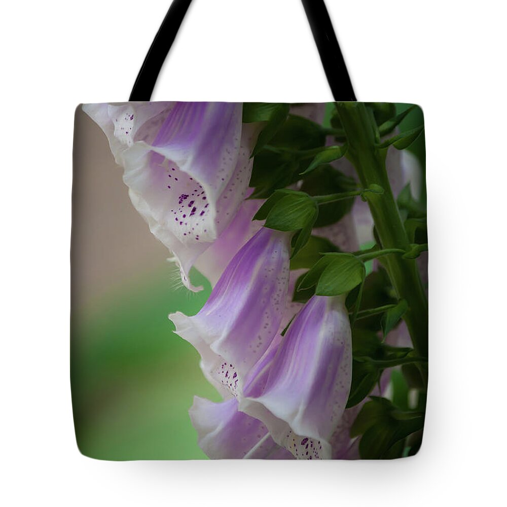 Purple Tote Bag featuring the photograph With Bells On by Trish Tritz