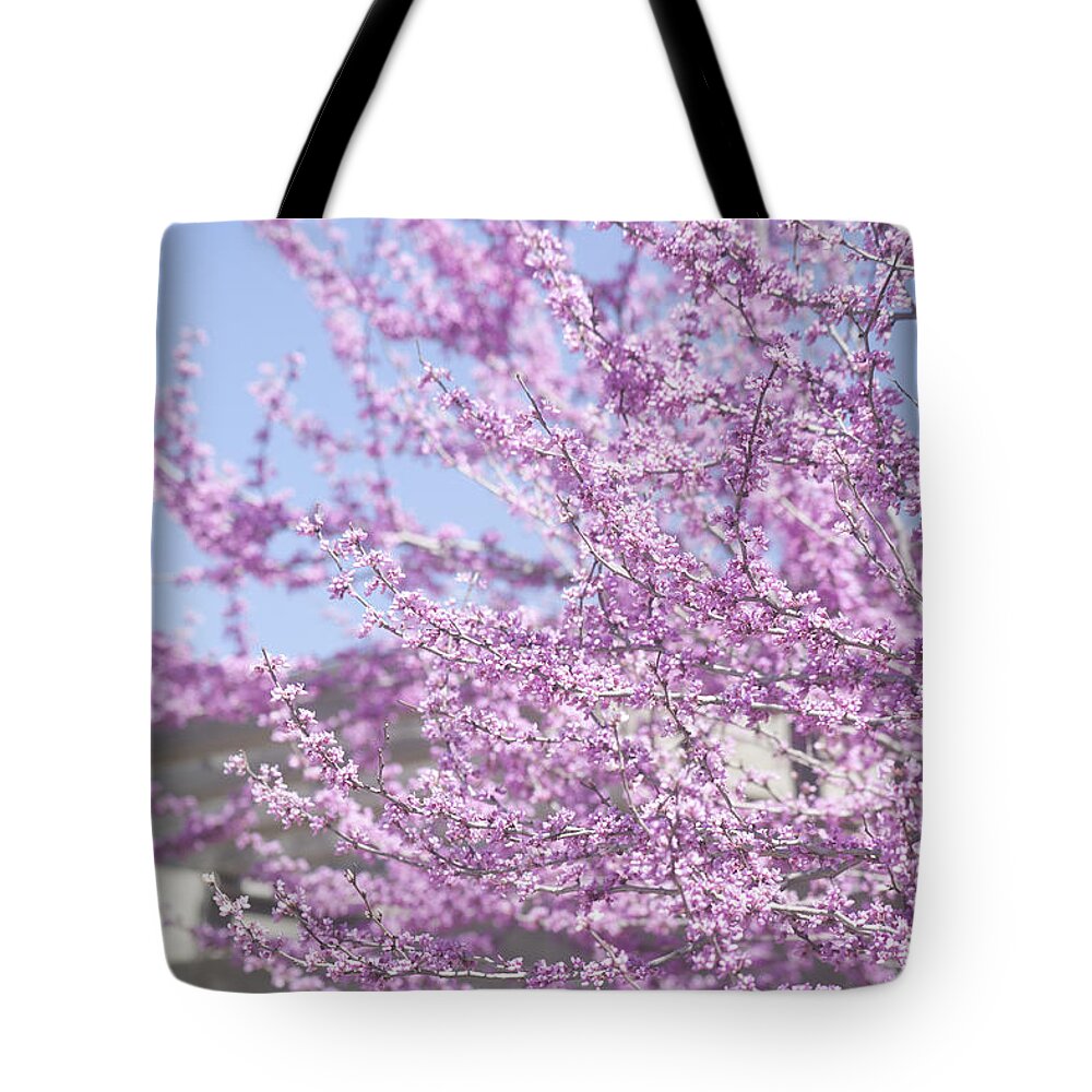 Spring Tote Bag featuring the photograph With Exuberance by Morris McClung