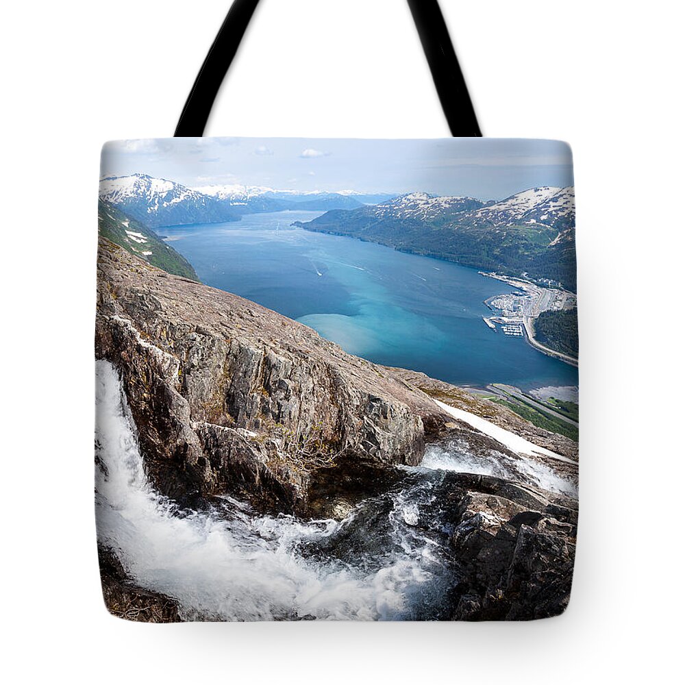 Scenic Tote Bag featuring the photograph Whittier Alaska by Tim Newton