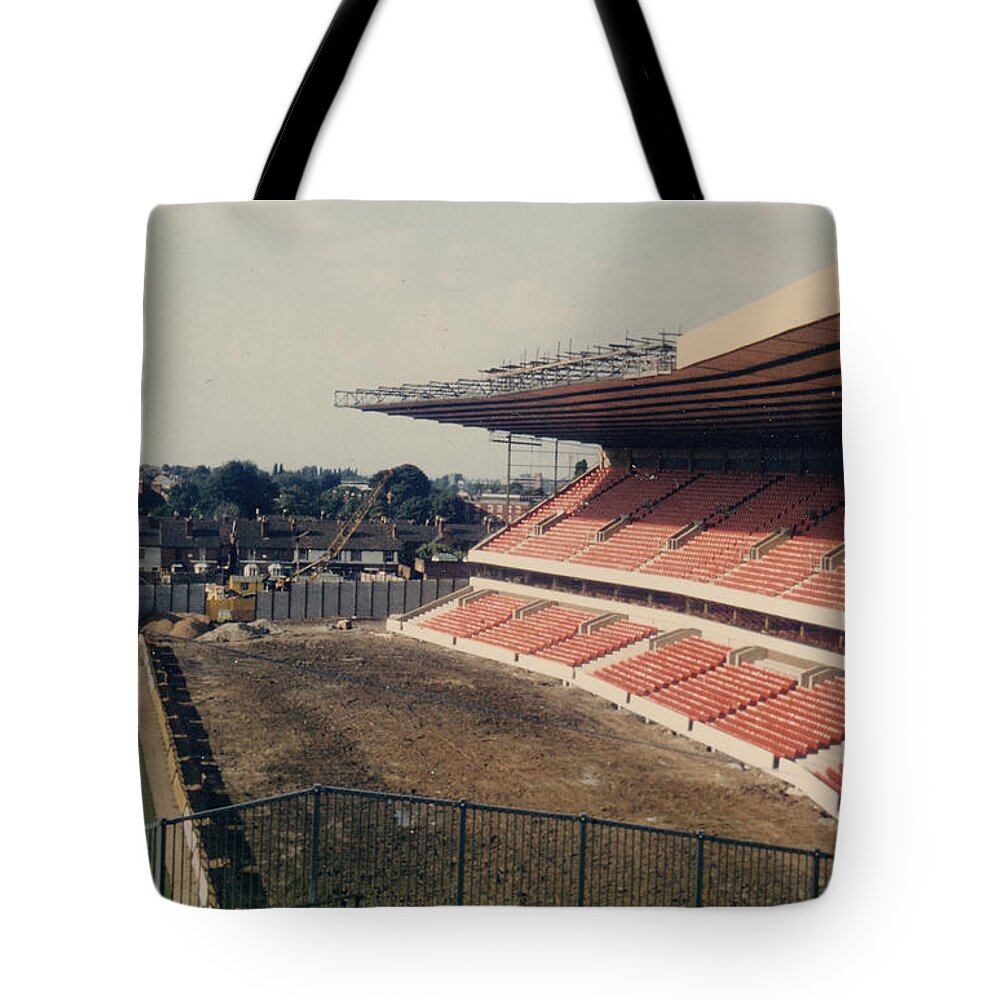  Tote Bag featuring the photograph Wolverhampton - Molineux - Molineux Street John Ireland Stand 3 - 1979 by Legendary Football Grounds