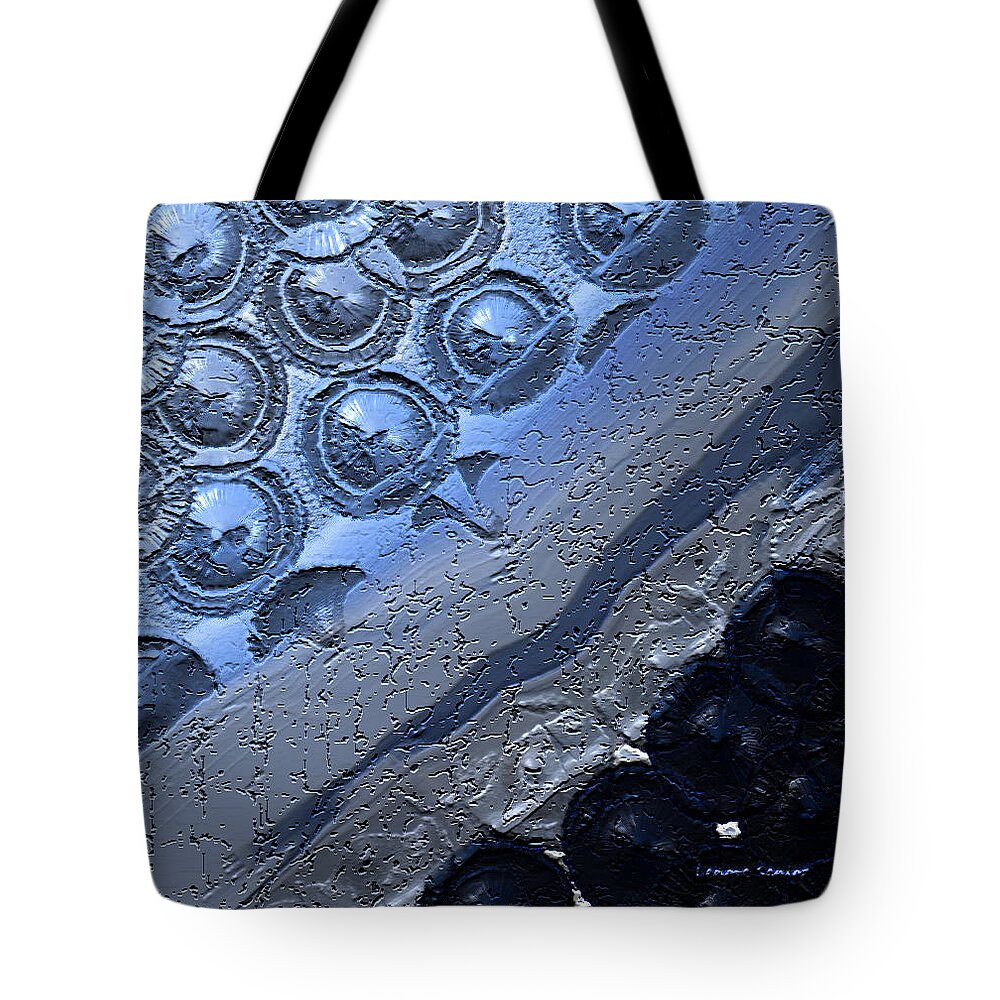 Abstract Tote Bag featuring the painting Wondering Where I Am by Lenore Senior