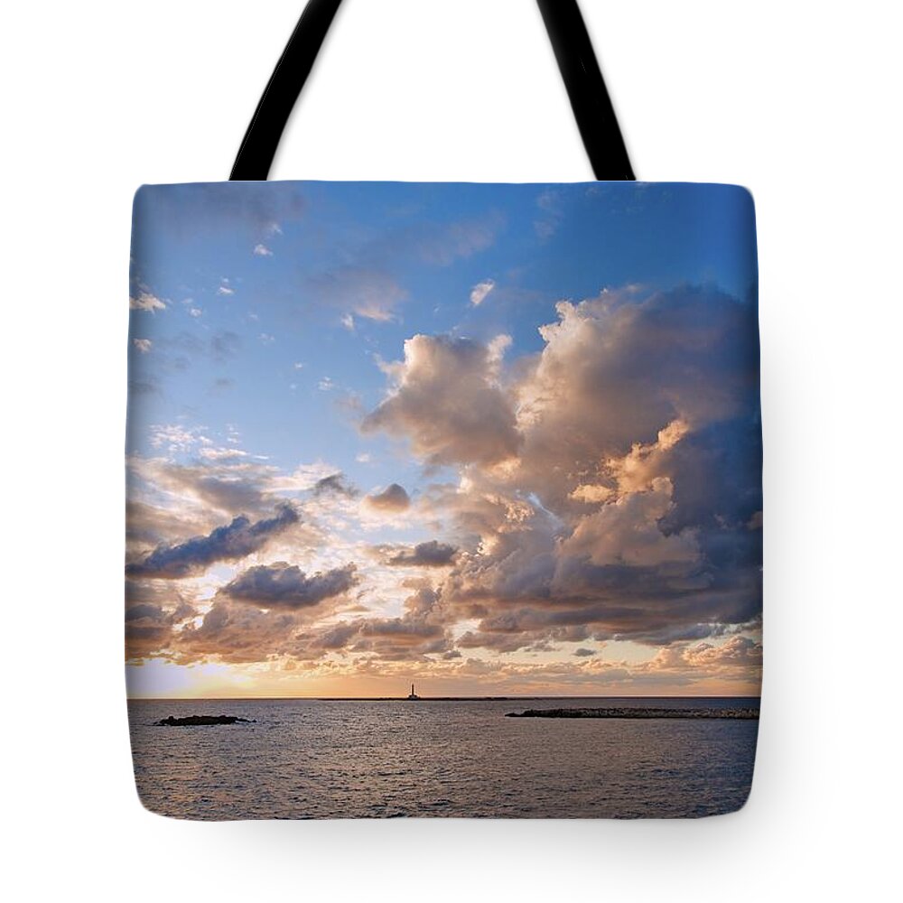 Landscape Tote Bag featuring the photograph Wondrous Skies Gallipoli by Allan Van Gasbeck