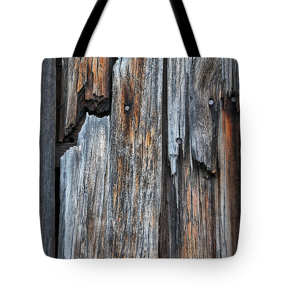 Wood Tote Bag featuring the photograph Wood Deatail by Dick Pratt