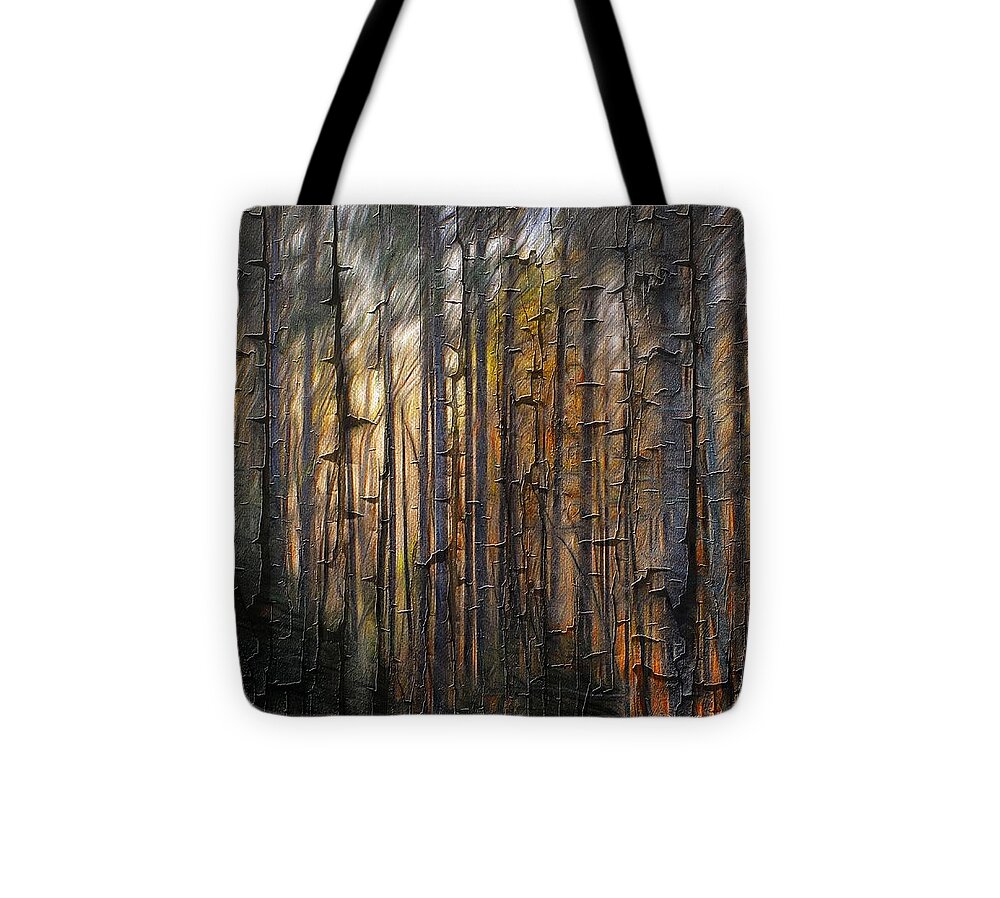 Forest Tote Bag featuring the photograph Wood in the Forest by Phyllis Meinke