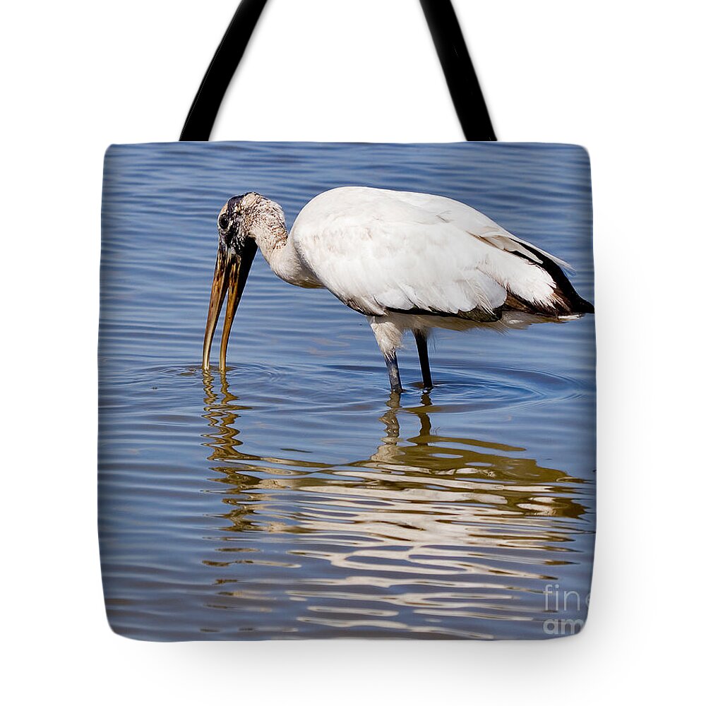 Bird Tote Bag featuring the photograph Wood Stork by Louise Heusinkveld