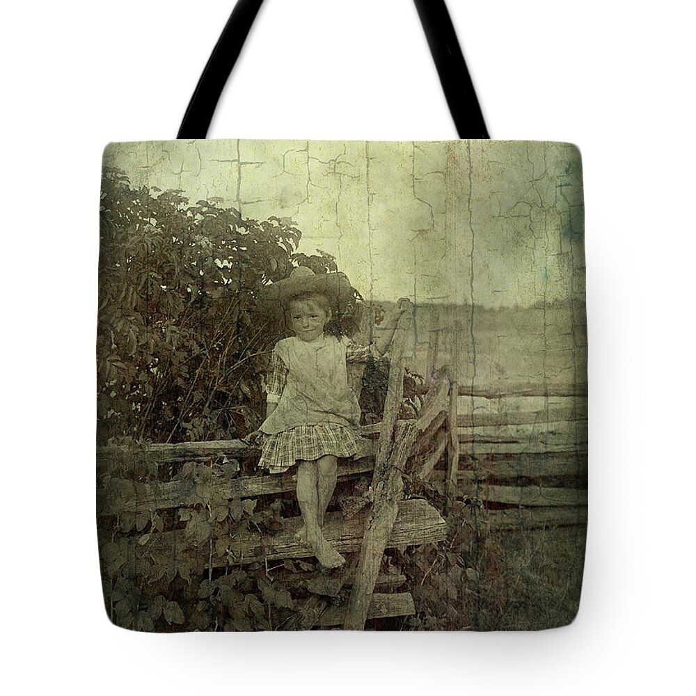 Girl Tote Bag featuring the photograph Wooden Throne by Char Szabo-Perricelli
