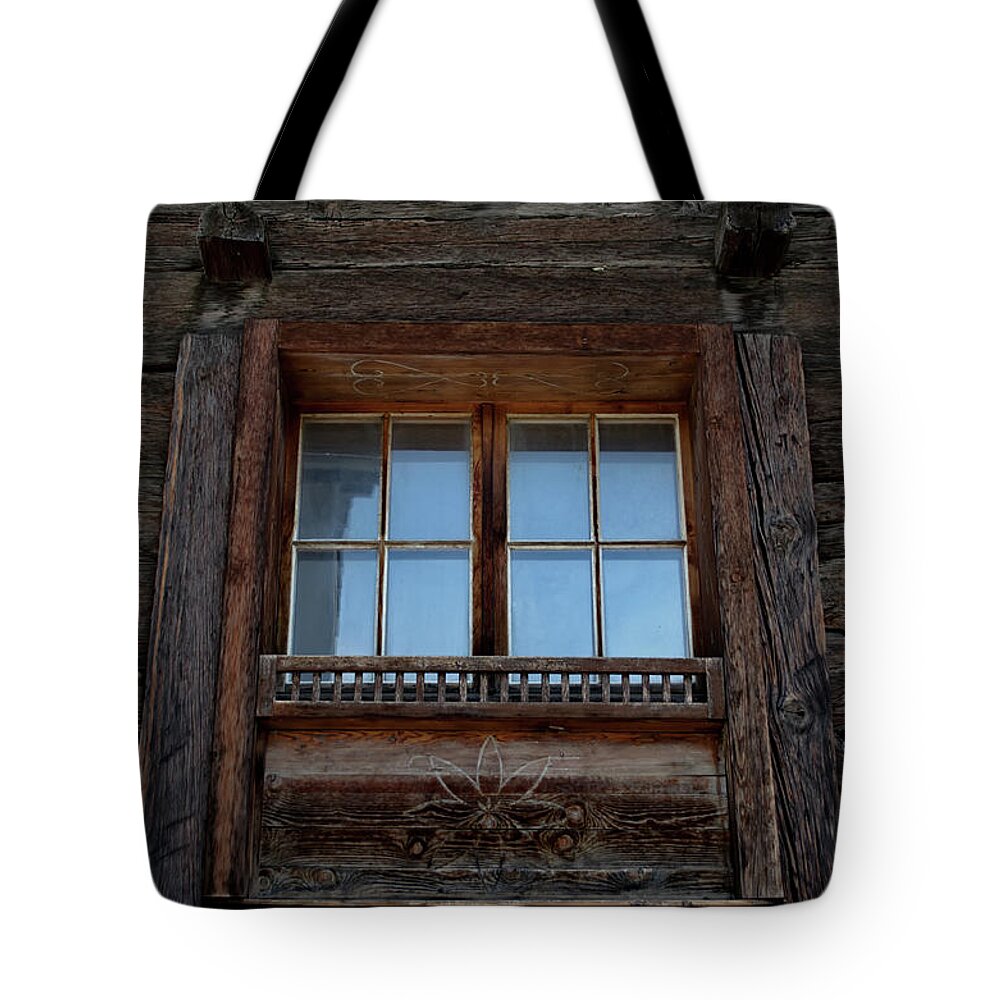 Michelle Meenawong Tote Bag featuring the photograph Wooden Window Frame by Michelle Meenawong