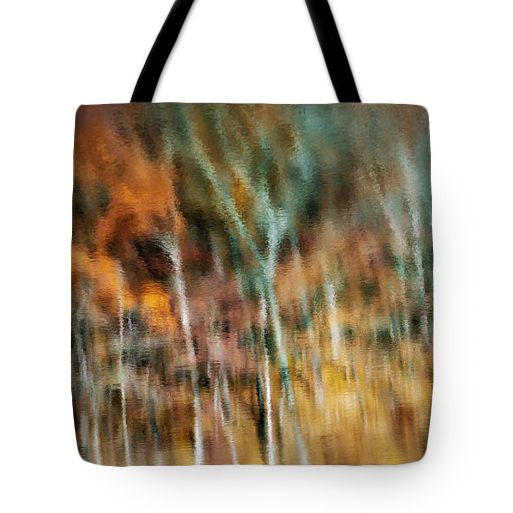 Abstract Tote Bag featuring the photograph Woodland Abstract by James Barber
