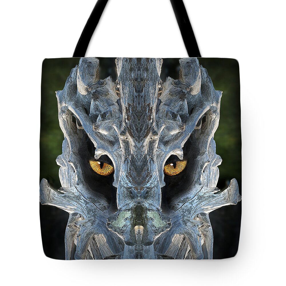 Wood Tote Bag featuring the digital art Woody 124 by Rick Mosher