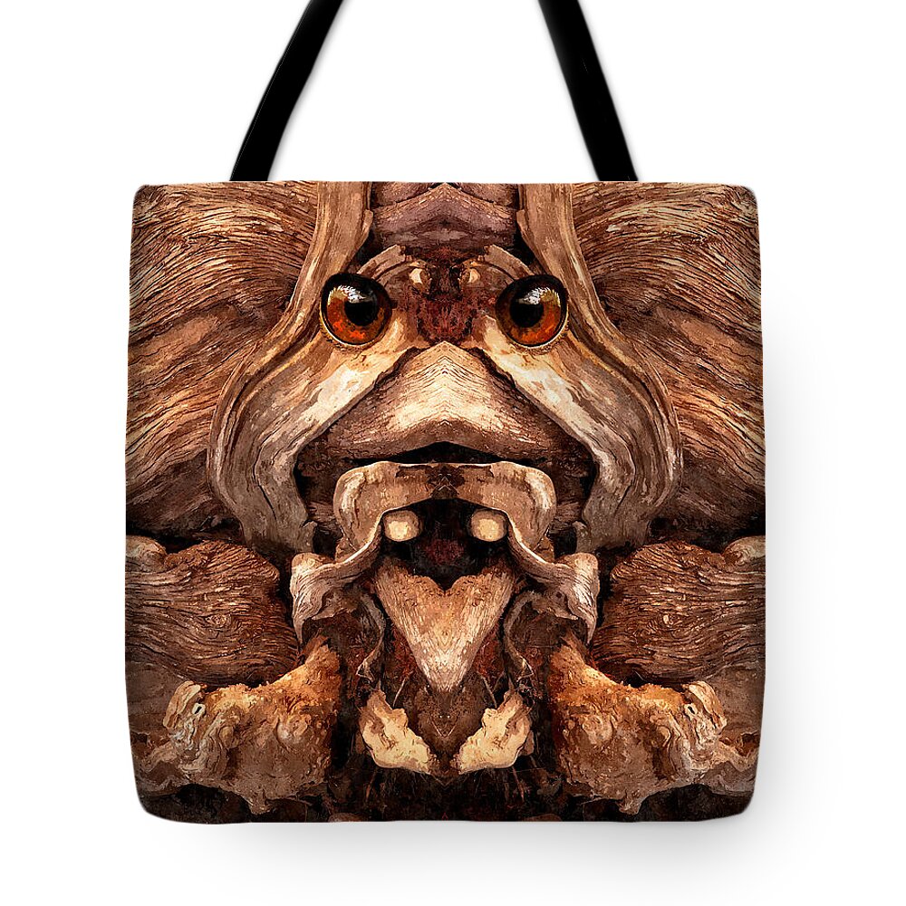 Wood Tote Bag featuring the painting Woody 128A by Rick Mosher