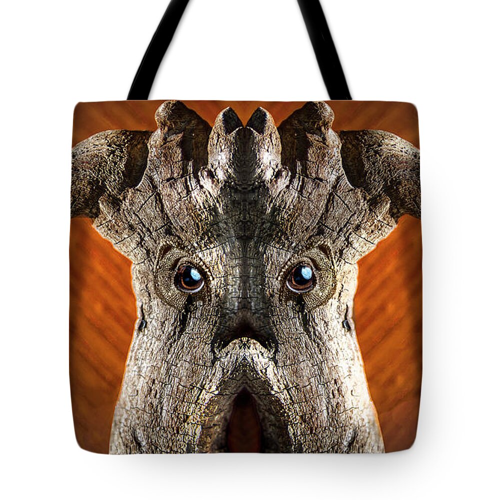 Wood Tote Bag featuring the digital art Woody 201 by Rick Mosher