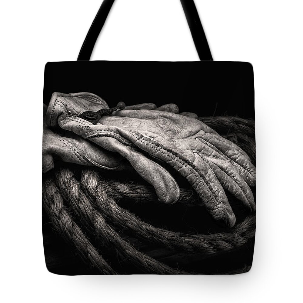 Apparel Tote Bag featuring the photograph Work Gloves Still Life by Tom Mc Nemar